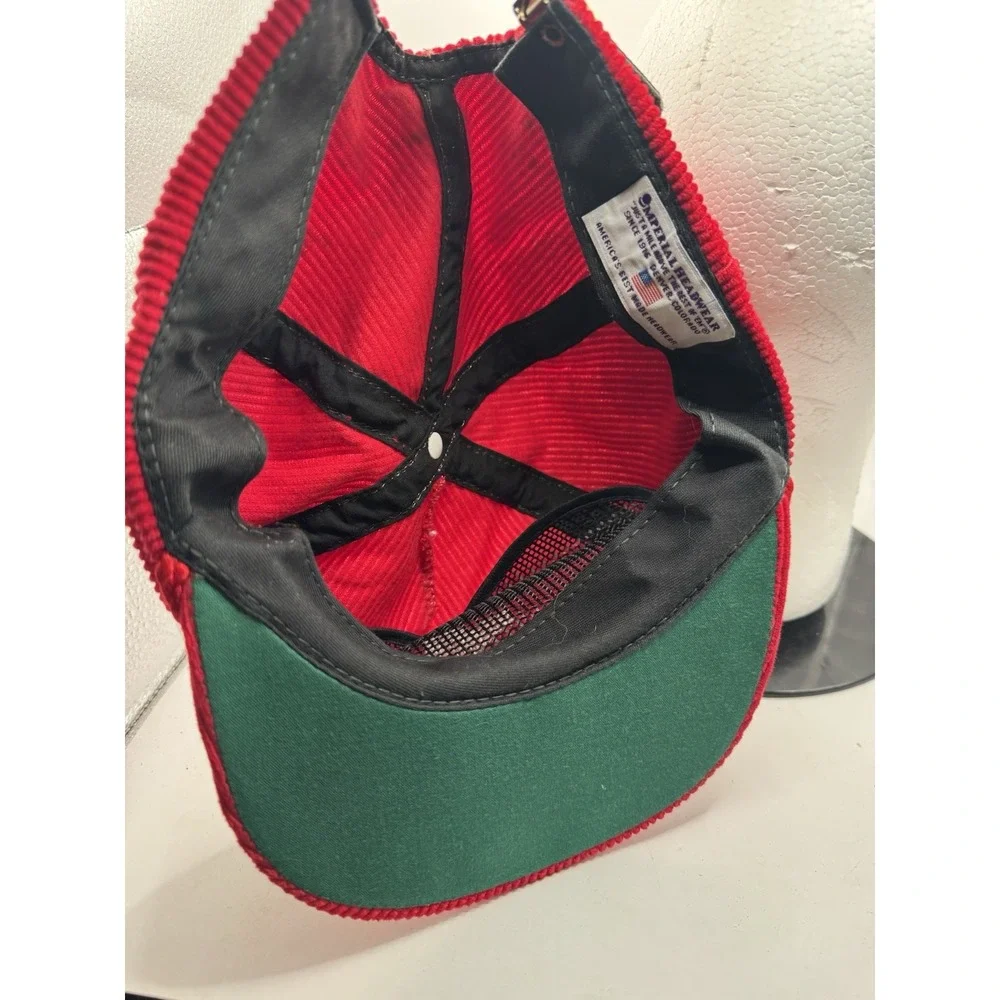 Vintage Diamond Head Volcano Red Cuordory Hat Baseball Strap Cap